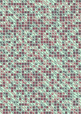 Soyut Geometrik Desen üretken hesaplama sanatı çizimi