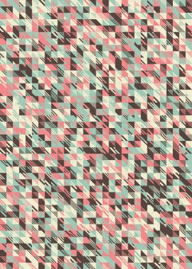 Soyut Geometrik Desen üretken hesaplama sanatı çizimi