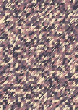 Soyut Geometrik Desen üretken hesaplama sanatı çizimi