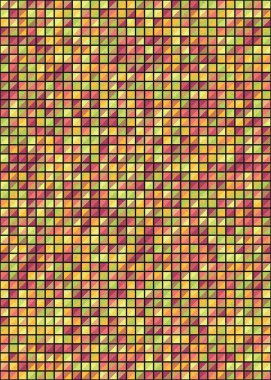 Soyut Geometrik Desen, üretken hesaplama sanatı çizimi