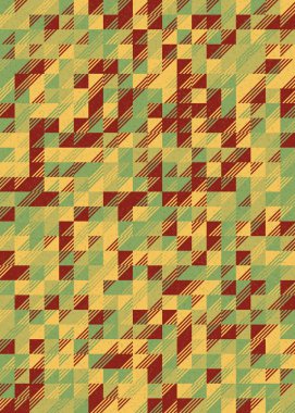 Soyut Geometrik Desen üretken hesaplama sanatı çizimi