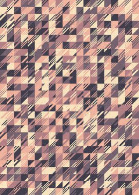 Soyut Geometrik Desen üretken hesaplama sanatı çizimi