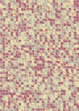 Soyut Geometrik Desen, üretken hesaplama sanatı çizimi