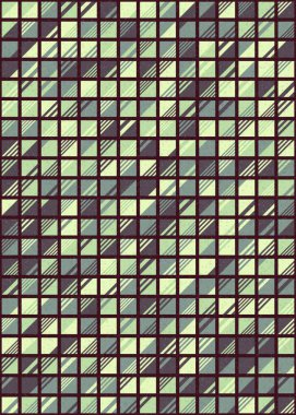 Soyut Geometrik Desen üretken hesaplama sanatı çizimi