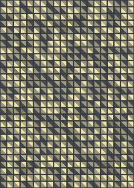 Soyut Geometrik Desen, üretken hesaplama sanatı çizimi