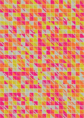 Soyut Geometrik Desen üretken hesaplama sanatı çizimi