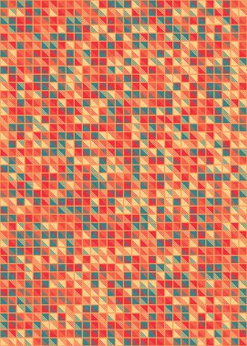 Soyut Geometrik Desen üretken hesaplama sanatı çizimi