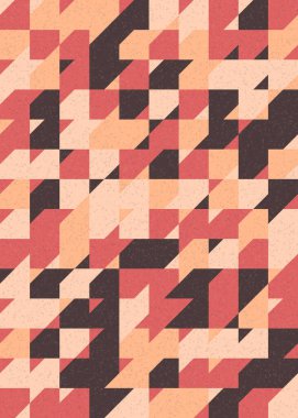 Soyut Geometrik Desen, üretken hesaplama sanatı çizimi