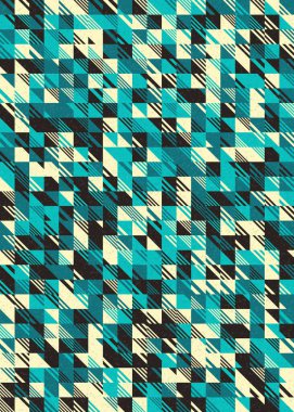 Soyut Geometrik Desen üretken hesaplama sanatı çizimi