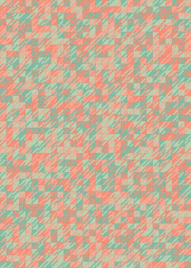 Soyut Geometrik Desen, üretken hesaplama sanatı çizimi