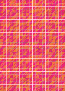 Soyut Geometrik Desen, üretken hesaplama sanatı çizimi