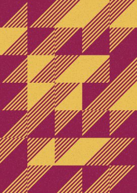 Soyut Geometrik Desen, üretken hesaplama sanatı çizimi