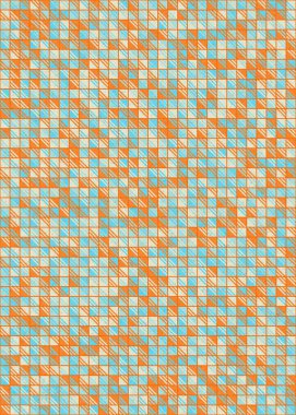 Soyut Geometrik Desen üretken hesaplama sanatı çizimi