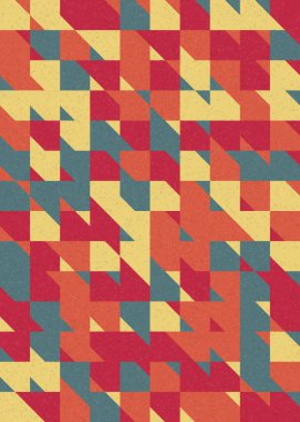 Soyut Geometrik Desen üretken hesaplama sanatı çizimi