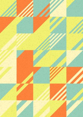 Soyut Geometrik Desen, üretken hesaplama sanatı çizimi