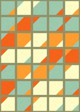 Soyut Geometrik Desen üretken hesaplama sanatı çizimi