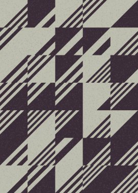 Soyut Geometrik Desen, üretken hesaplama sanatı çizimi