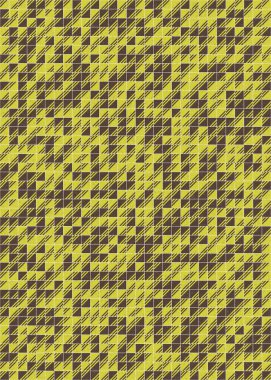 Soyut Geometrik Desen üretken hesaplama sanatı çizimi