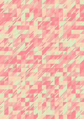 Soyut Geometrik Desen üretken hesaplama sanatı çizimi