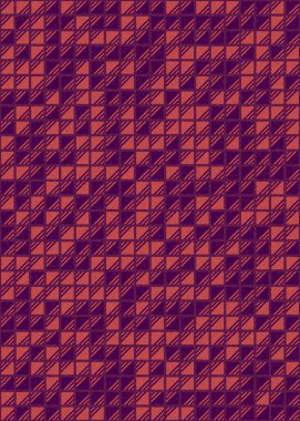 Soyut Geometrik Desen, üretken hesaplama sanatı çizimi