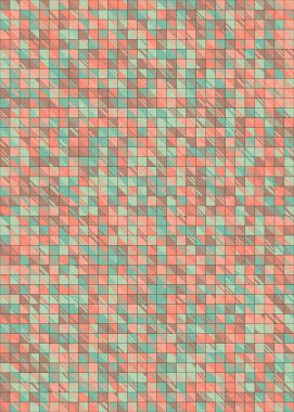 Soyut Geometrik Desen üretken hesaplama sanatı çizimi