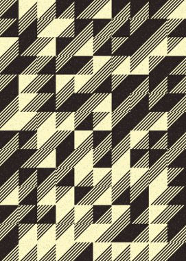 Soyut Geometrik Desen, üretken hesaplama sanatı çizimi