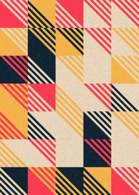 Soyut Geometrik Desen üretken hesaplama sanatı çizimi