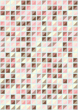 Soyut Geometrik Desen, üretken hesaplama sanatı çizimi