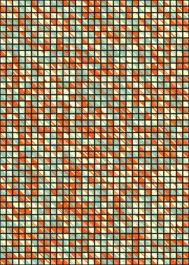 Soyut Geometrik Desen, üretken hesaplama sanatı çizimi