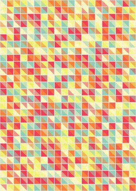 Soyut Geometrik Desen üretken hesaplama sanatı çizimi