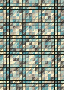 Soyut Geometrik Desen üretken hesaplama sanatı çizimi