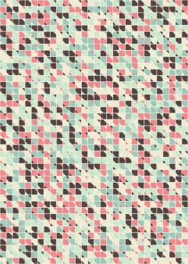 Soyut Geometrik Desen, üretken hesaplama sanatı çizimi