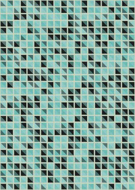 Soyut Geometrik Desen üretken hesaplama sanatı çizimi