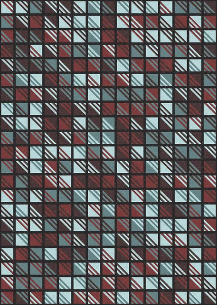 Illustrazione Astratta Arte Computazionale Generativa Del Modello Geometrico — Vettoriale Stock