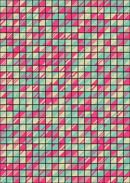 Abstrakte Geometrische Muster Generative Computergestützte Kunstillustration — Stockvektor