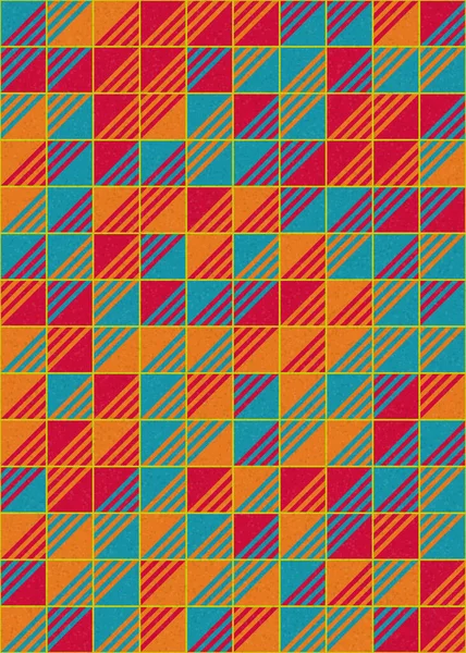 Soyut Geometrik Desen, üretken hesaplama sanatı çizimi