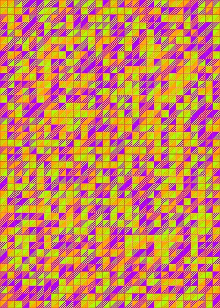 Soyut Geometrik Desen üretken hesaplama sanatı çizimi