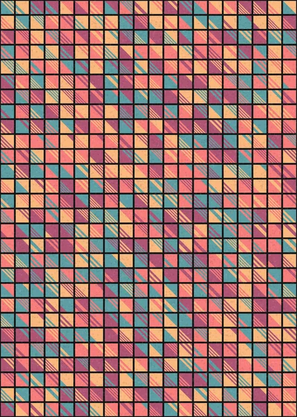 Soyut Geometrik Desen, üretken hesaplama sanatı çizimi