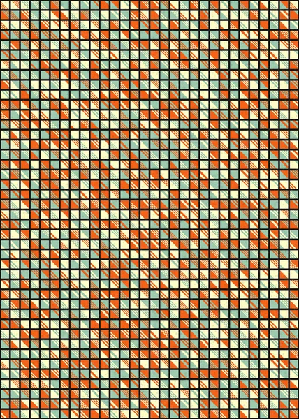 Abstraktes Geometrisches Muster Generative Computergestützte Illustration — Stockvektor