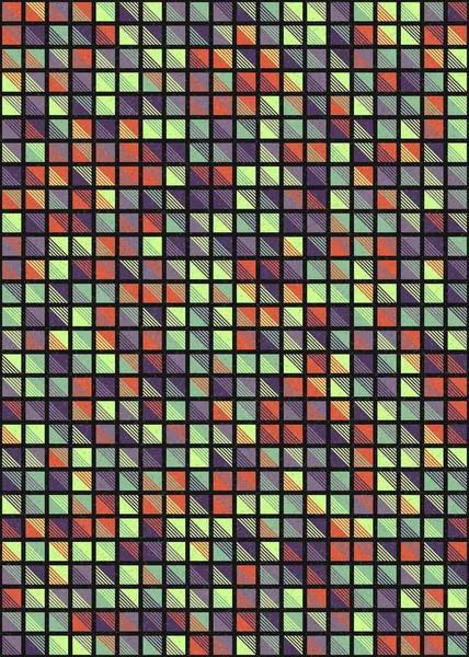 Soyut Geometrik Desen üretken hesaplama sanatı çizimi