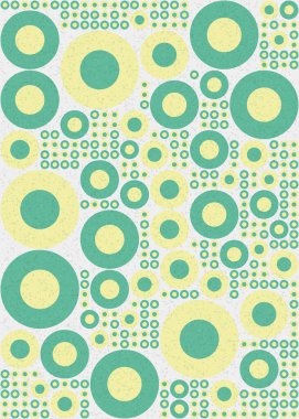 Yuvarlak vektör illüstrasyonlu soyut geometrik desen