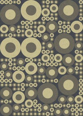 Yuvarlak vektör illüstrasyonlu soyut geometrik desen