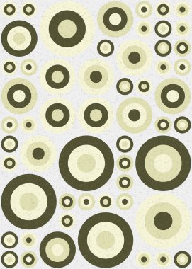 Yuvarlak vektör illüstrasyonlu soyut geometrik desen