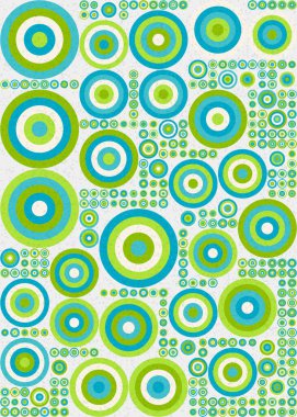 Yuvarlak vektör illüstrasyonlu soyut geometrik desen