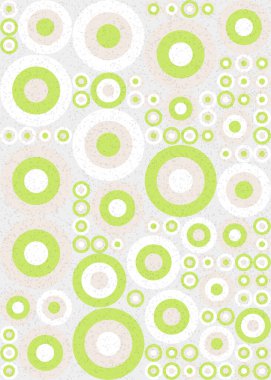 Yuvarlak vektör illüstrasyonlu soyut geometrik desen