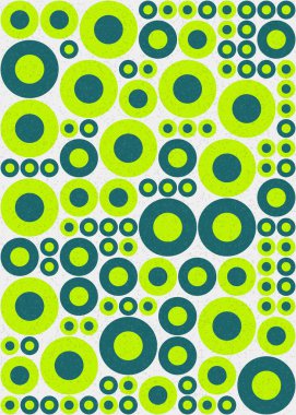 Yuvarlak vektör illüstrasyonlu soyut geometrik desen