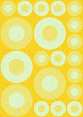 Yuvarlak vektör illüstrasyonlu soyut geometrik desen