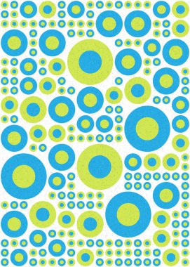 Yuvarlak vektör illüstrasyonlu soyut geometrik desen