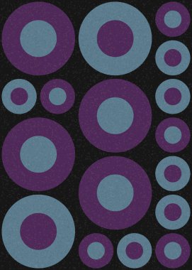 Yuvarlak vektör illüstrasyonlu soyut geometrik desen