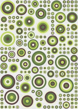 Yuvarlak vektör illüstrasyonlu soyut geometrik desen